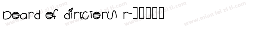 Board of Directors R字体转换